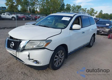 2014 Nissan Pathfinder Sl z USA, uszkodzony, nr VIN 5N1AR2MM6EC710993